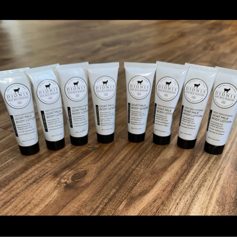 Dionis Goat Milk Body Lotion 1 Oz Lot x8